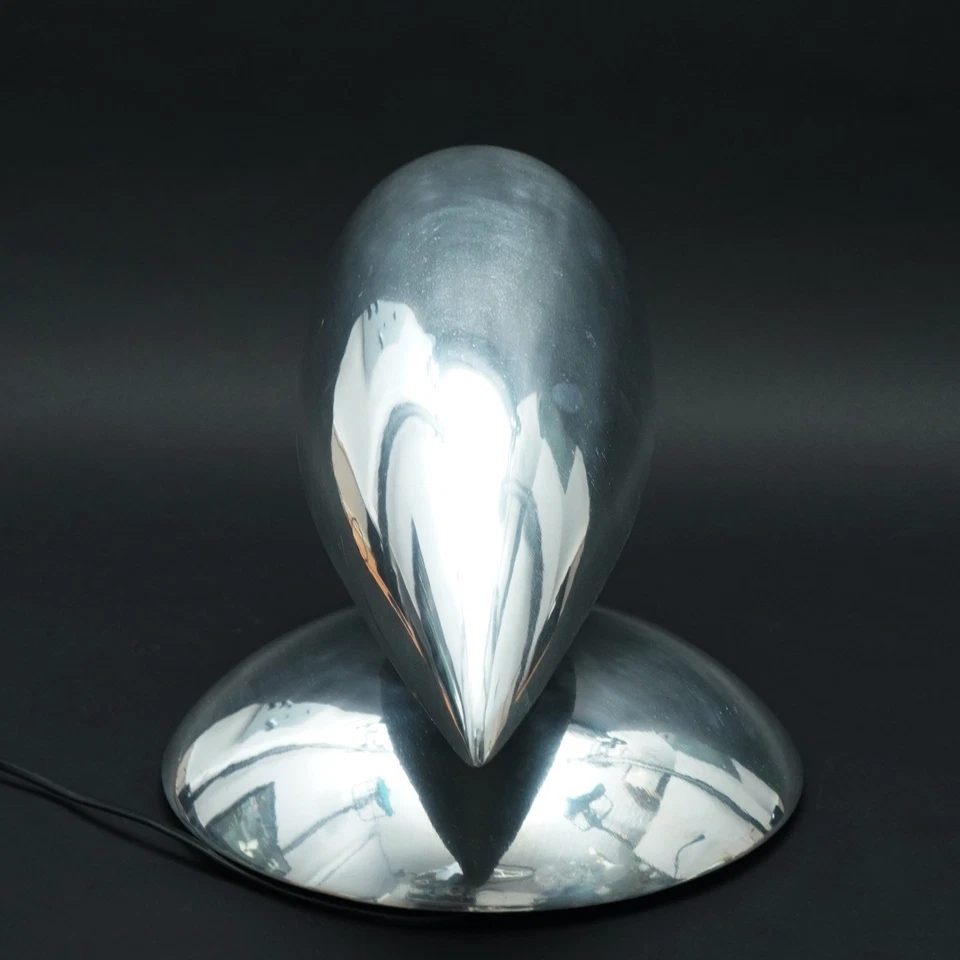 Scrivania Alluminio Lucidato Spazio Alieno Design 80s Hr Giger-ära 1.Z - Immagine 3 di 4