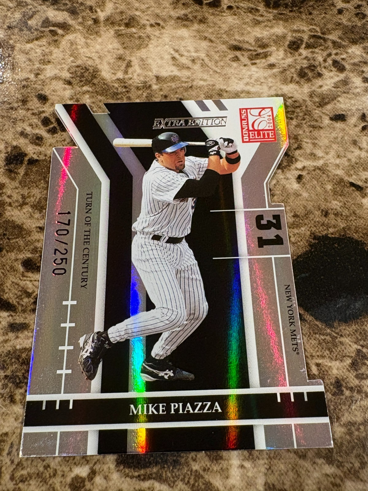 MIKE PIAZZA 2004 Donruss Elite Extra Turn of Century Die-Cut Mets /250