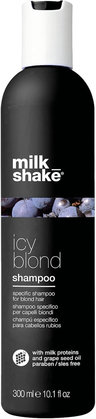 | Icy Blond Shampoo 300 Ml, Specific Anti-Yellow Shampoo for Blonde or Lightened