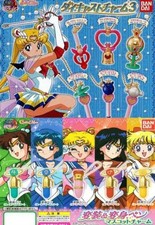 Sailor Moon 6cm Mascot  Diecast Charm Set of 5, No Pen, Collectibles