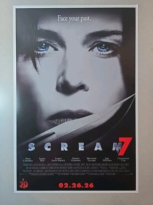 TWO Scream 7 Movie Posters Neve Campbell Matthew Lillard GHOSTFACE 2026 NEW   