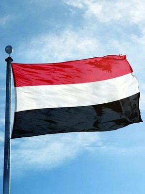 Jemen Flagge 90 x 150 cm hochwertiges Polyester doppelseitige Durchdringung Jemen Flagge