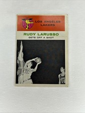 1961-62 Fleer Rudy Larusso RC #57 - LA LAKERS In Action
