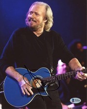 Barry Gibb Bee Gees Autographed Signed 8x10 Photo Authentic Beckett BAS COA