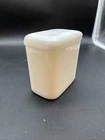 VTG RARE HAZEL ATLAS REFRIGERATOR Storage Container W/ LID Milk Glass 4.25X2.5”