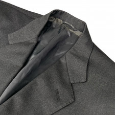 Canali Men's 100 Wool 3-Button Blazer Charcoal Gray   Italy   42R US  52 EU