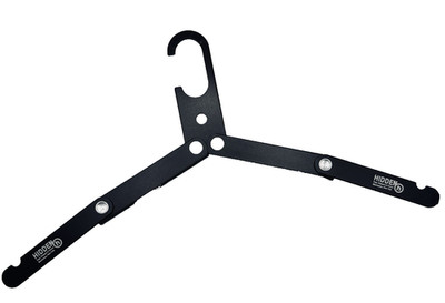 3-Pk Premium Portable Travel Aluminum Alloy Folding Compact Clothes Hangers
