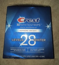 Crest 3D Whitestrips Supreme Bright 42 Strips 21 Treatments 11/26 NEW SHIPS FAST