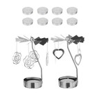 2 Pcs Drehbarer Kerzenständer Stabkerzenständer Rotierende Kerzenhalter