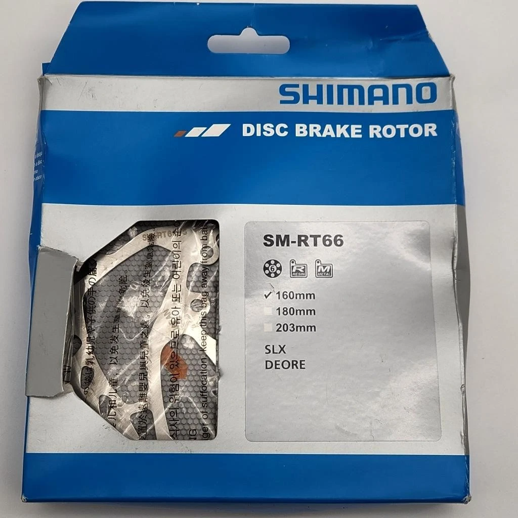 Disco Freno Bici SM-RT61 160mm Per MTB - Freno A Disco Centrale, Universale