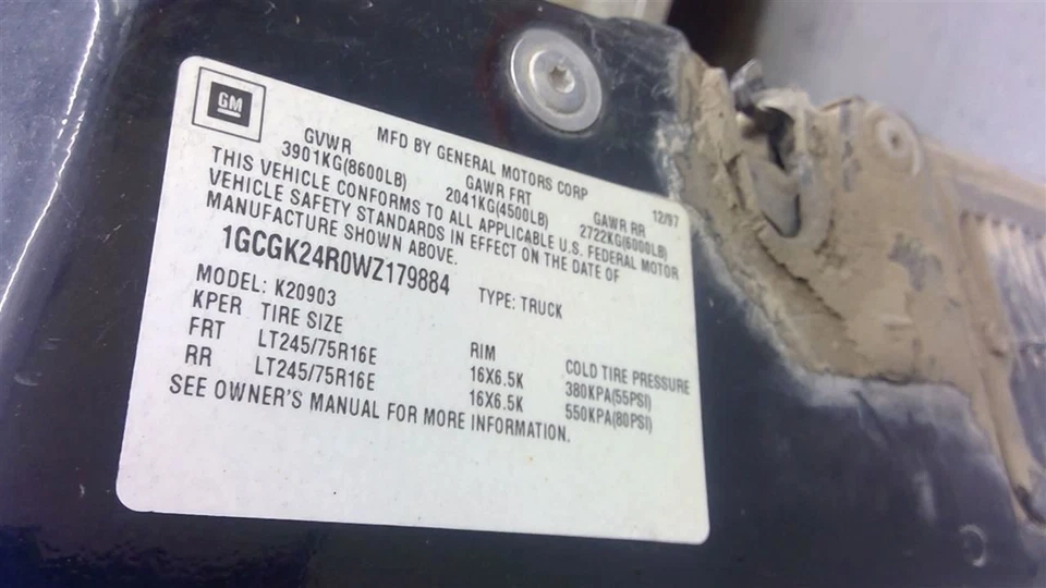 Chevrolet C/K 2500 1998 4WD Automatic Transmission 6901 Foto 4 de 4