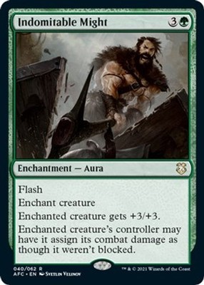 Indomitable Might NM EN 40 Commander: Adventures in the Forgotten Realms