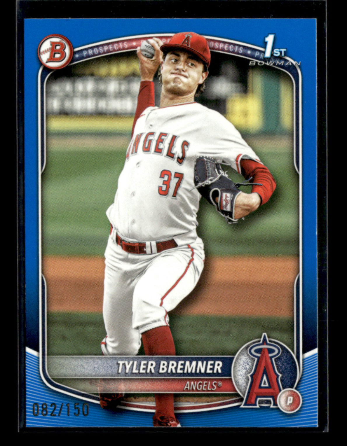 Tyler Bremner 2025 Topps Bowman Draft 1st Bowman Blue Border 082/150 [jos106