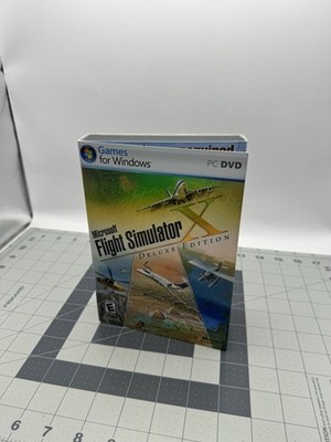 Microsoft Flight Simulator X (PC DVD-ROM, 2006 w/ Manuals & Product Key)