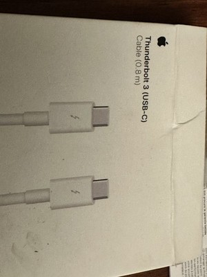 Apple Thunderbolt 3 0,8m USB-C Kabel (Stecker- Stecker) A1896 für iPad Pro MacBook Air