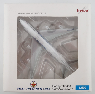 Herpa Thai International Airways Boeing 747-400 - 50th Anniversary