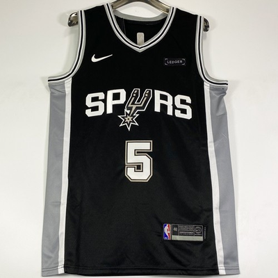 #ad Stephon Castle #5 San Antonio Spurs Stitched Basketball Jersey Black S 2XL $49.90