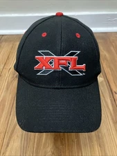 XFL Football League Vintage Hat Cap Black Drew Pearson