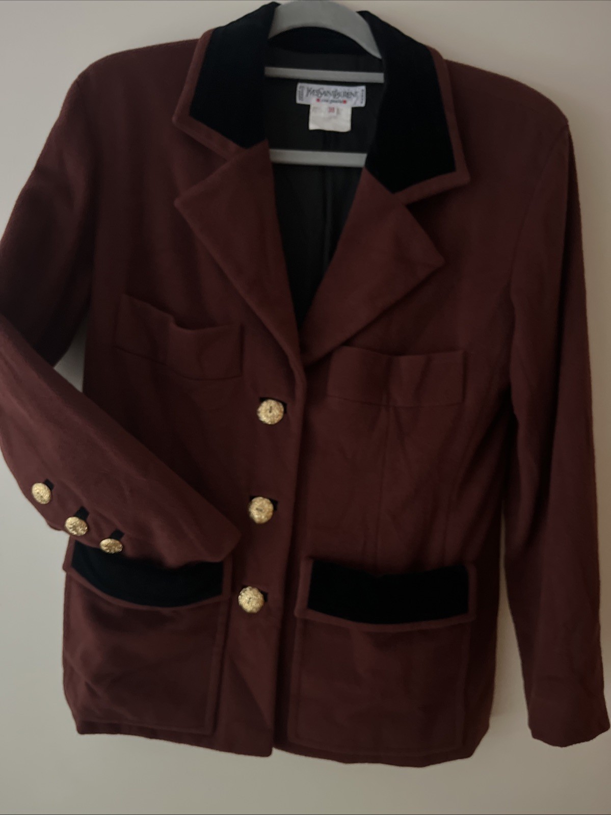 YSV Vintage. Yves Saint Laurent Parigi. Taglia 38 100% lana