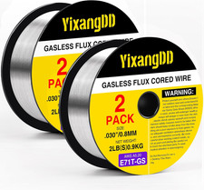 2 Packs 030 Flux Core Welding Wire, E71T-GS Gasless Mild Carbon Steel Mig Weldin