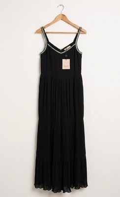 TWINSET LONG BLACK JUMPSUIT SIZE 42 IT NEW WITH TAG