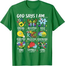 Lover God Says I Am Be Kind Autism Awareness Sped Unisex T-Shirt