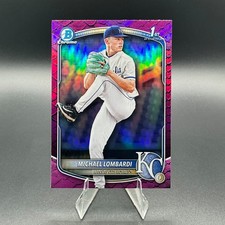 MICHAEL LOMBARDI Royals 1st Bowman 2025 Draft FUCSHIA REPTILIAN Refractor #/199