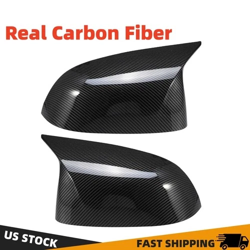 Real Carbon Fiber Mirror Cover Cap for BMW X3 X4 X5 G01 G02 G05 2019-2022 2023