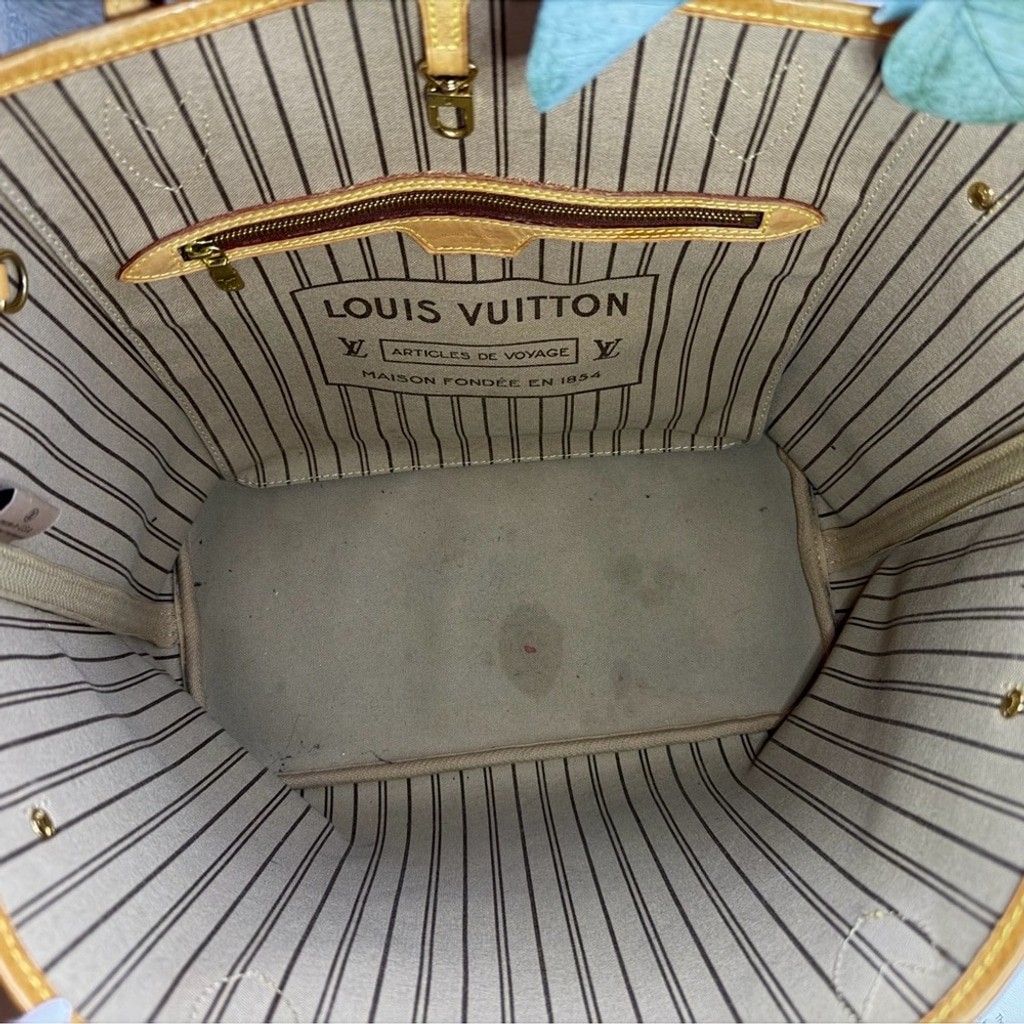 Authentic Louis Vuitton Neverfull MM Monogram Tote 2017 SD0157 thumbnail 7