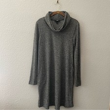 Charcoal Cowl Neck Sweater Dress Size Small by AGB