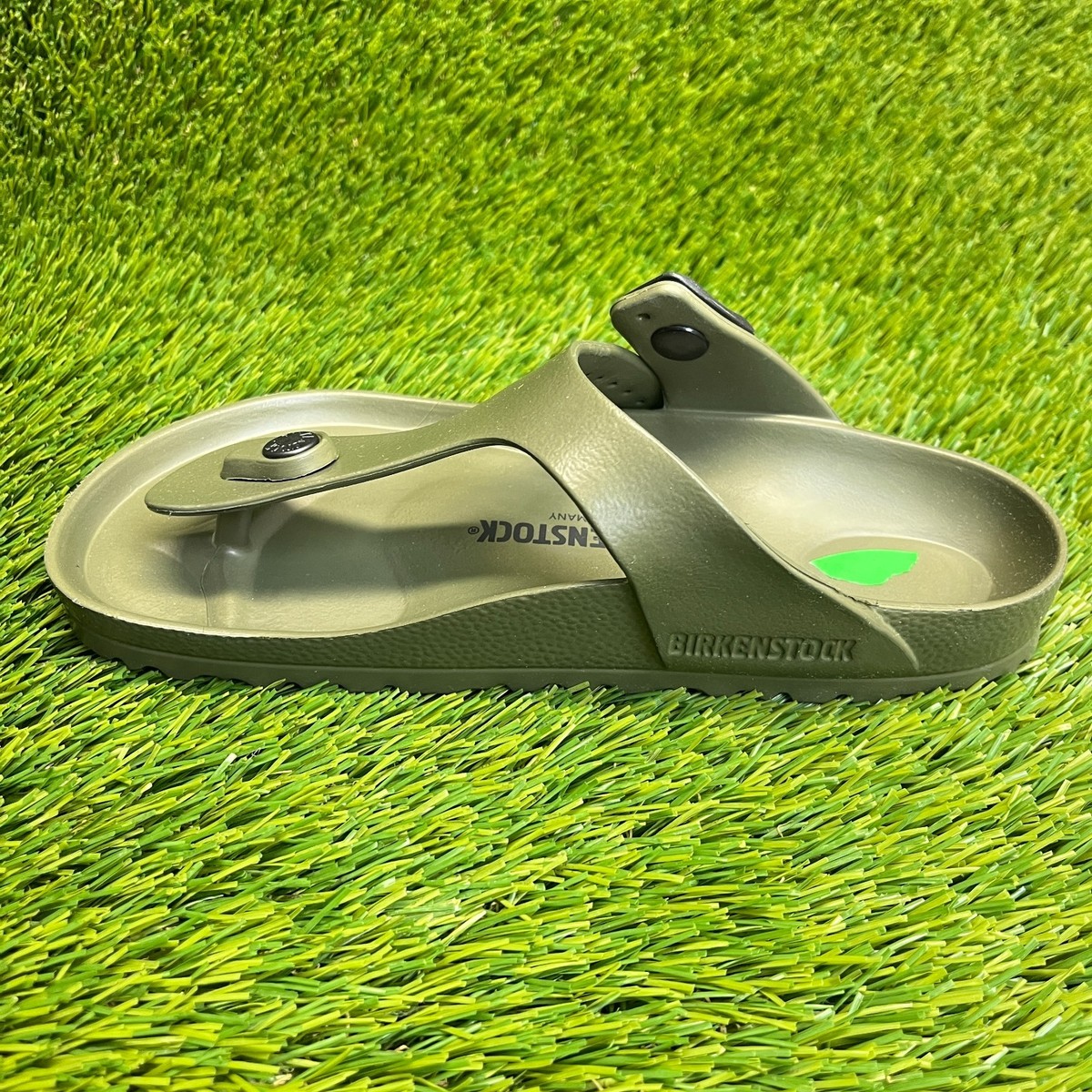 Ree様 Birkenstock Gizeh EVA Womens Size 4 Green Beach Casual Outdoor