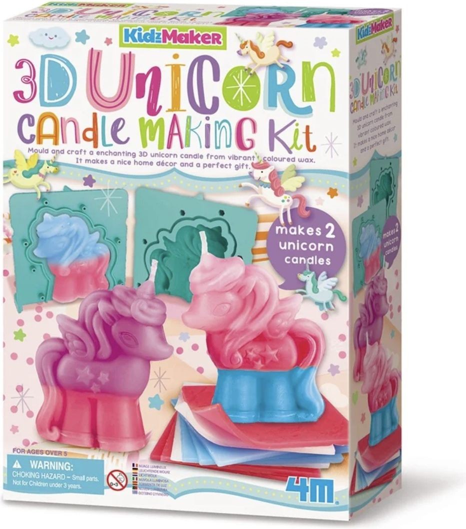Merchandising 4M: Crea Candele 3D Unicorno