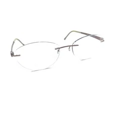 Silhouette 4499 40 6056 5452 Titanium Brown Rimless Eyeglasses Frames 50-17 130