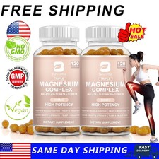 1-5Pack Magnesium Capsules Complex 300mg For Sleep, Stress Relief Support Bone