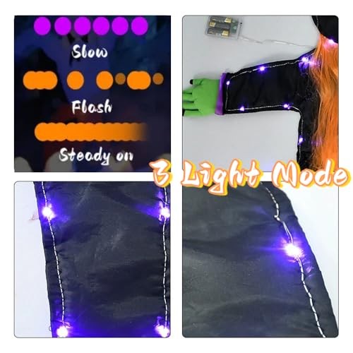 Hexe kracht in Baum Außendeko mit LED-Licht, 8 Arten von Automatik  - Bild 2 von 8