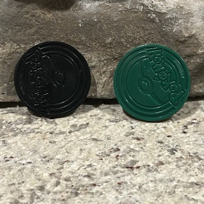 ポケモン メダル Official POKEMON Zygarde Green AND Metagross Black Flipping Coins