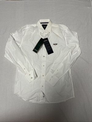 Galvanni men's shirt long sleeve slimfit size L white SM1505