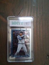 grade 10 Victor Mesa jr 2025 topps chrome rookie card. rookie card picture