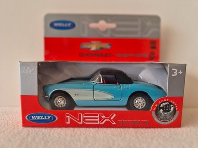 Modellauto 1957 Chevrolet  Corvette  mit OVP Blau