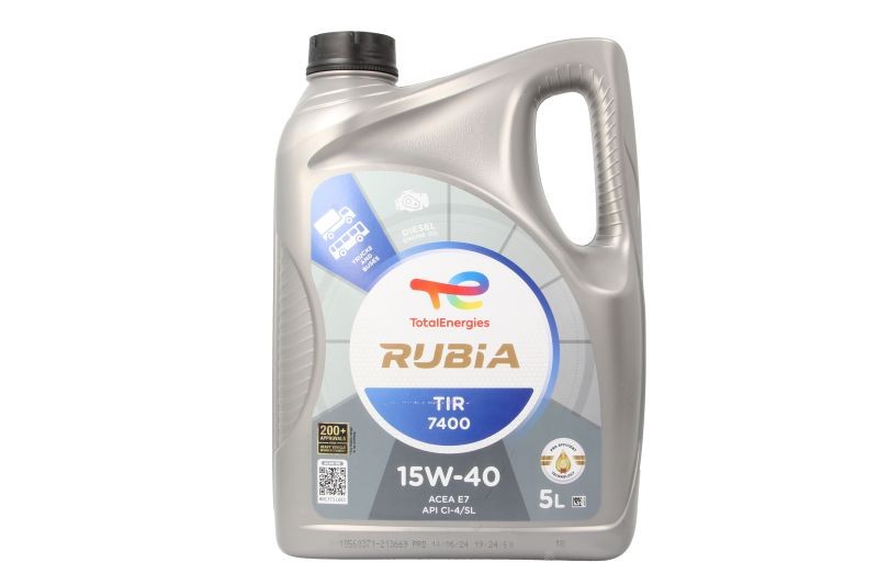 ✅Fits TOTALENERGIES RUBIA 7400 15W40 5L Engine Oil 15W40 5l RUBIA TI ⭐UK Seller⭐