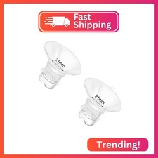 Update Flange Insert 21mm 2pcs for 24mm Flange/Shield of Most Pumps, Silicone Fl