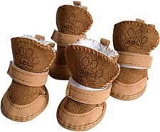 Dog Boots, Dog Shoes for Small Dogs, Dog Winter Booties 3 , 