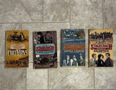 Stagecoach By Hank Mitchum Western Novels Lot Of 4 Paperbacks