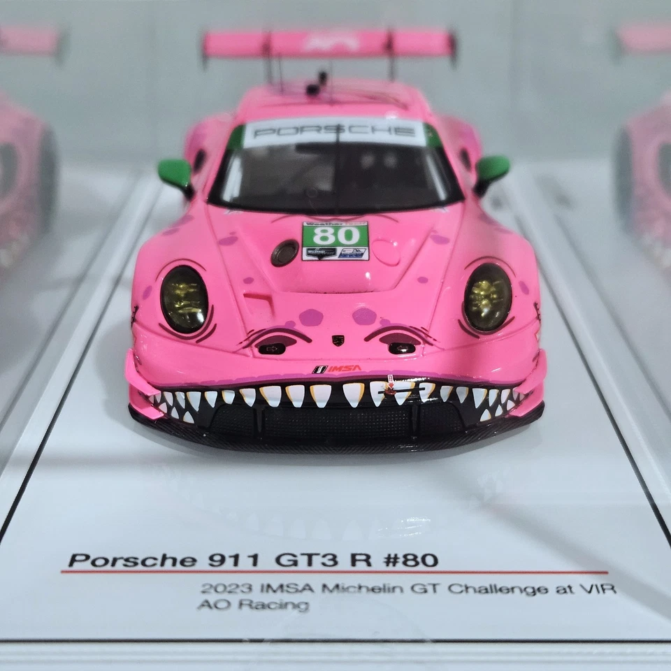 TSM Model 1/43 Porsche ROXY Pink 911 GT3 R #80 AO Racing 2023 IMSA TSM430814 - Image 2 of 4