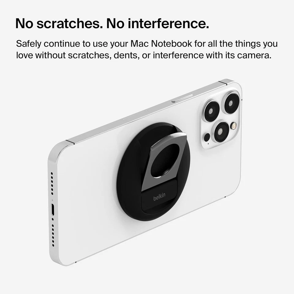 Belkin iPhone MagSafe Camera Mount for MacBook, Magnetic iPhone Continuity Camer - Image 2 of 4