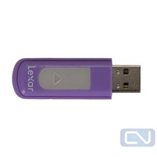 Lot of 2 Purple 16GB Lexar Push Thumb USB 2.0 Blue Thumb Flash Drive PC Storage