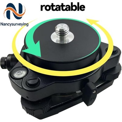 Standard Black Tribrach with Optical Plummet With Rotatable Adapter Carrier