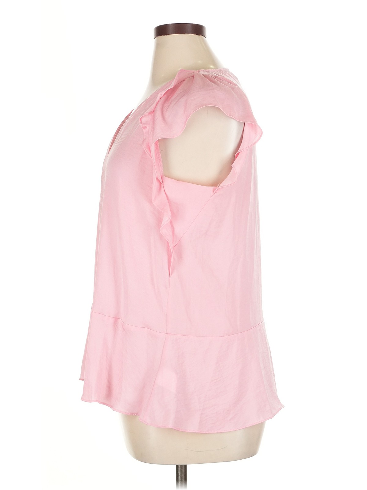 MICHAEL Michael Kors Women Pink Short Sleeve Blouse XL thumbnail 4