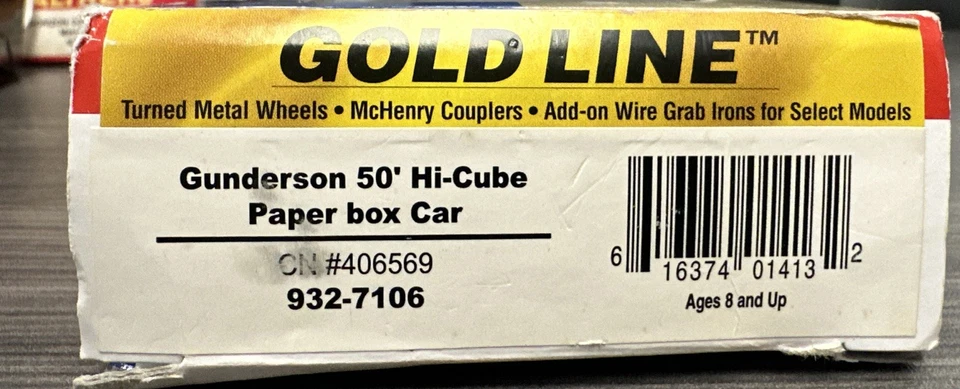 Walthers HO Goldline 932-7106 Gunderson 50’ Hi-Cube Paper Box Car CN Used - Image 2 of 4