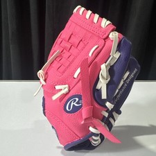 Rawlings PL91PP Youth 9  Pink/Purple Vinyl Glove   Right Hand Throw
